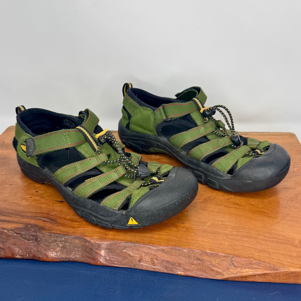 Keen Newport H2 Active Hiking Sandals Green Black Kids Men's 6 Water Shoe